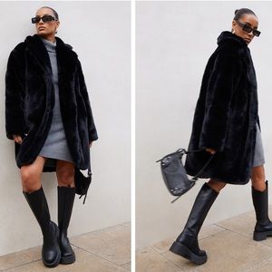 PLT faux fur coat